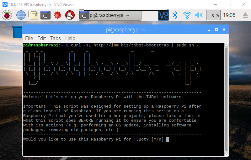 tjbot first prompt presumably you re running on the raspberry pi - raspberry pi free instagram bot for your raspberry pi