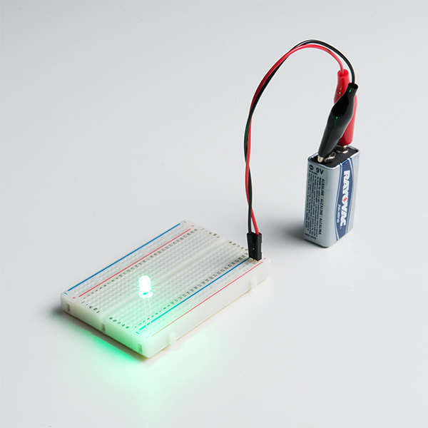 LED powered with built in resistor