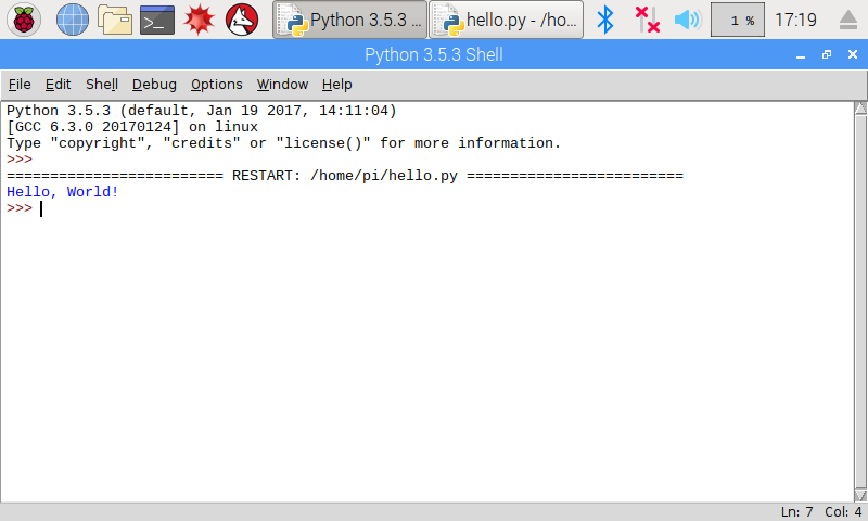 Python sample program