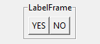 Tkinter LabelFrame widget