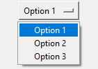 Tkinter OptionMenu widget