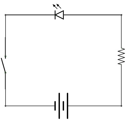 Schematic of Flashlight Kit