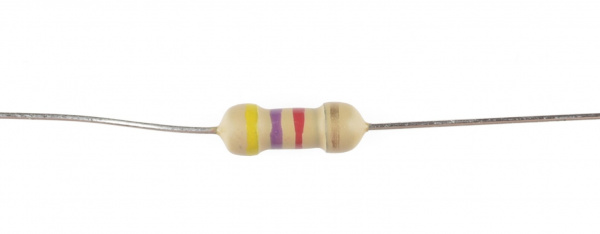 4.7kOhm Resistor: red, violet, yellow