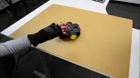 Full Demo of Glove Controlling Robot