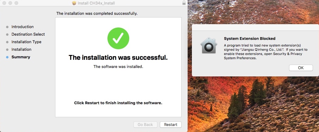 cannot install usb serial controller d macbook