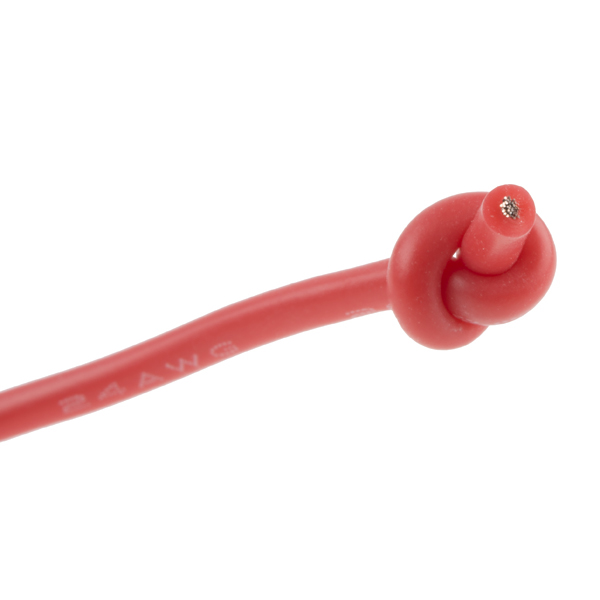 Hook-Up Wire - Silicone 24AWG (Red, 10M)