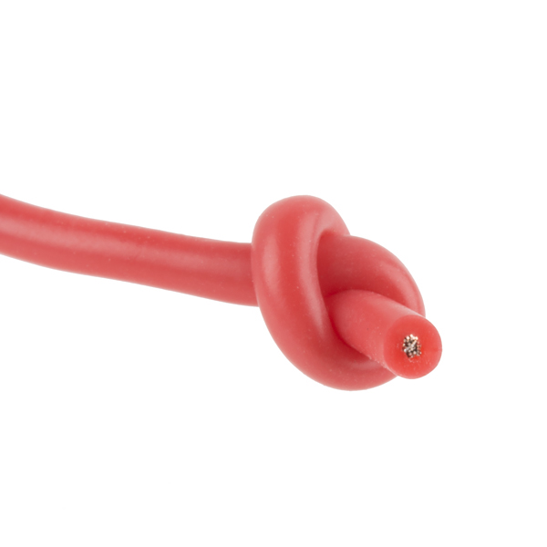Hook-Up Wire - Silicone 24AWG (Red, 5M)