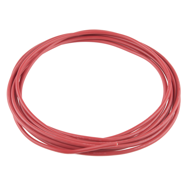 Hook-Up Wire - Silicone 12AWG (Red, 5m)