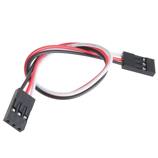 Jumper Wire - 0.1, 3-pin, 6 (Black, Red, White) - PRT-13164 - SparkFun  Electronics