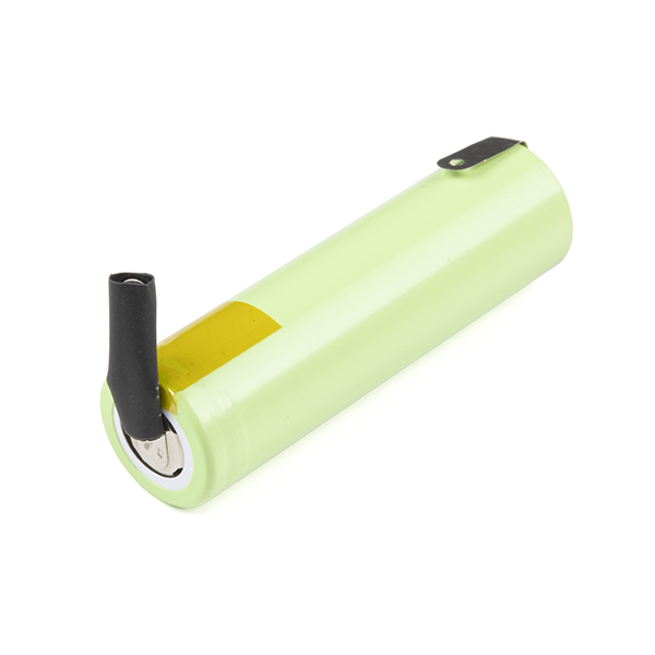 Lithium Ion Battery - 18650 Cell (2600mAh, Solder Tab)