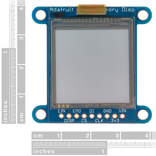 SHARP Memory Display Breakout - Silver Monochrome (1.3", 96x96)
