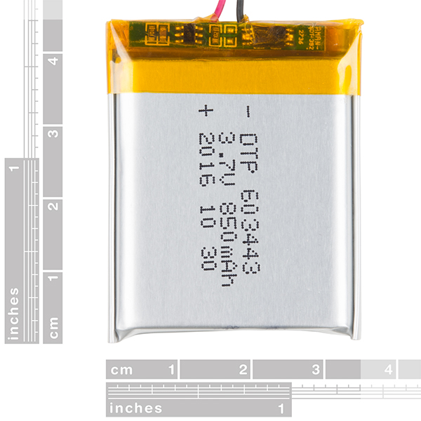 Lithium Ion Battery - 850mAh