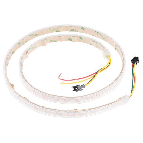 White Tri-Color LED Strip - Addressable Sealed (1m)