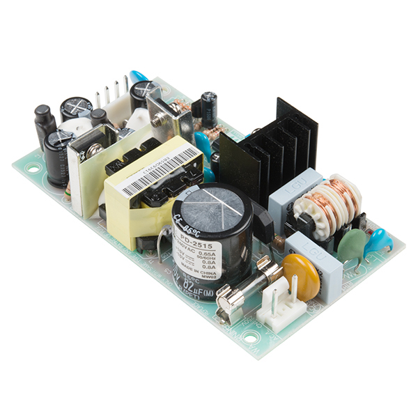 Mean Well Dual Output Switching Power Supply (15VDC, -15VDC, 0.8A)