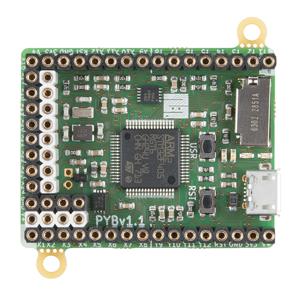 MicroPython pyboard v1.1 (with Headers)