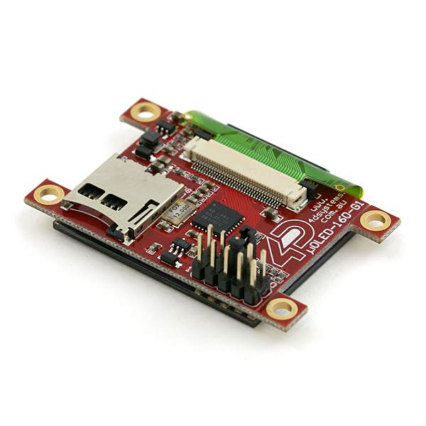Serial Miniature OLED Module - 1.7" (uOLED-160-G1GFX)