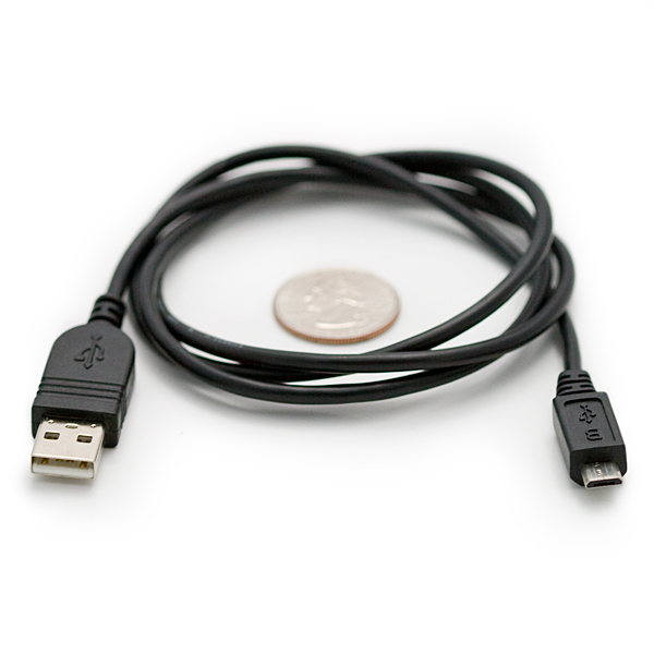 USB microB Cable - 2.5 Foot