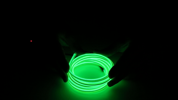 Bendable EL Wire - Fluorescent Green 3m