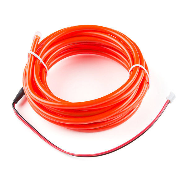 Bendable EL Wire - Red 3m - COM-14703 - SparkFun Electronics