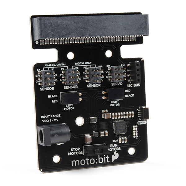 Control a servomotor using the buttons on the Micro:bit card