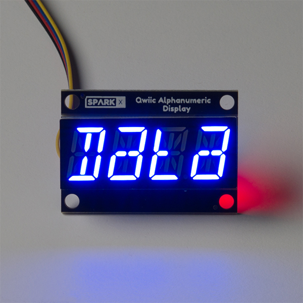 Qwiic Alphanumeric Display - Blue