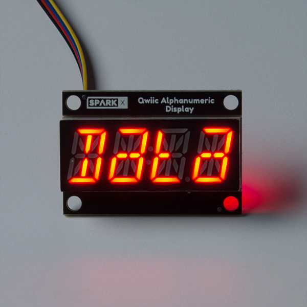 Qwiic Alphanumeric Display - Red