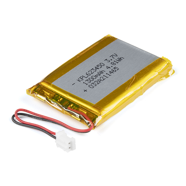Lithium Ion Battery - 1250mAh (IEC62133 Certified) - PRT-18286 - SparkFun  Electronics