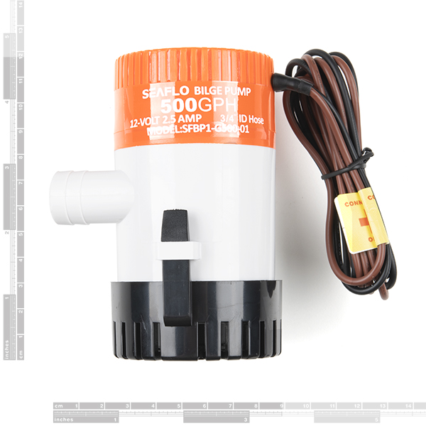 Liquid Pump - 500GPH (12V) - ROB-19222 - SparkFun Electronics
