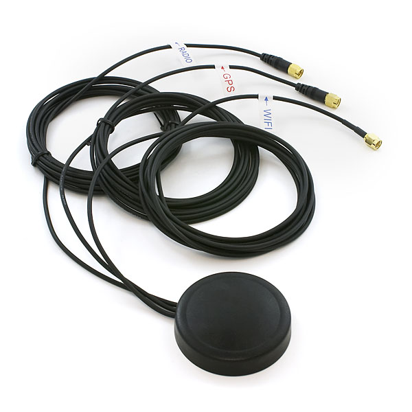 Multi-band GPS/GSM/WiFi Antenna