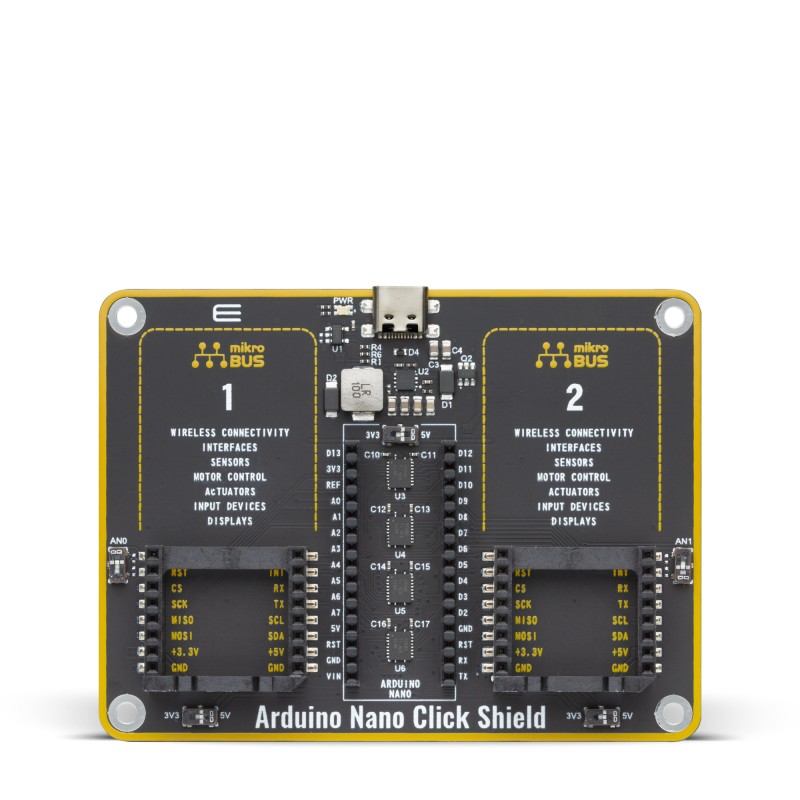 MIKROE Arduino Nano Click Shield