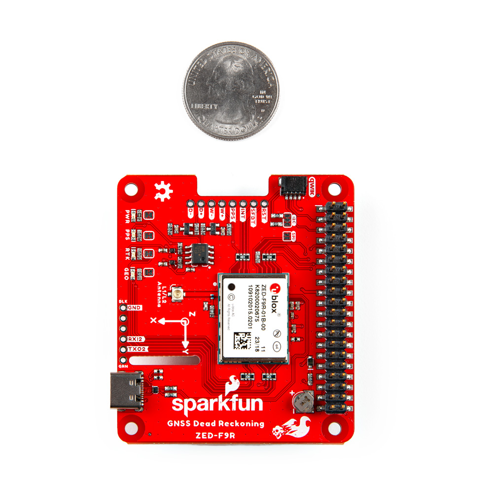 SparkFun GPS-RTK Dead Reckoning pHAT for Raspberry Pi