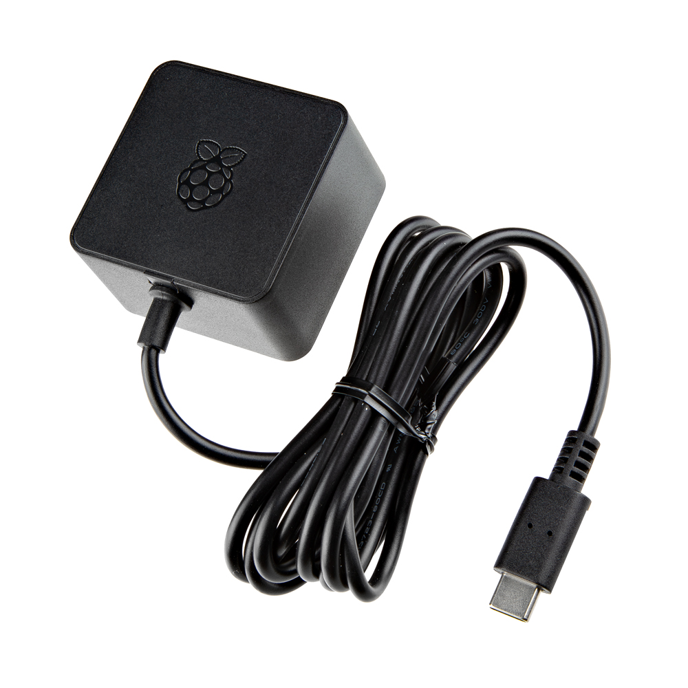 Raspberry Pi 27W USB-C PD Power Supply - Black