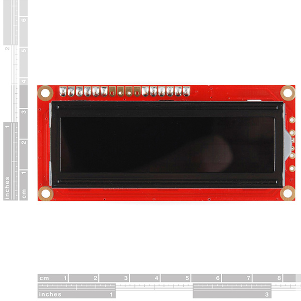 SparkFun Serial Enabled 16x2 LCD - White on Black 3.3V