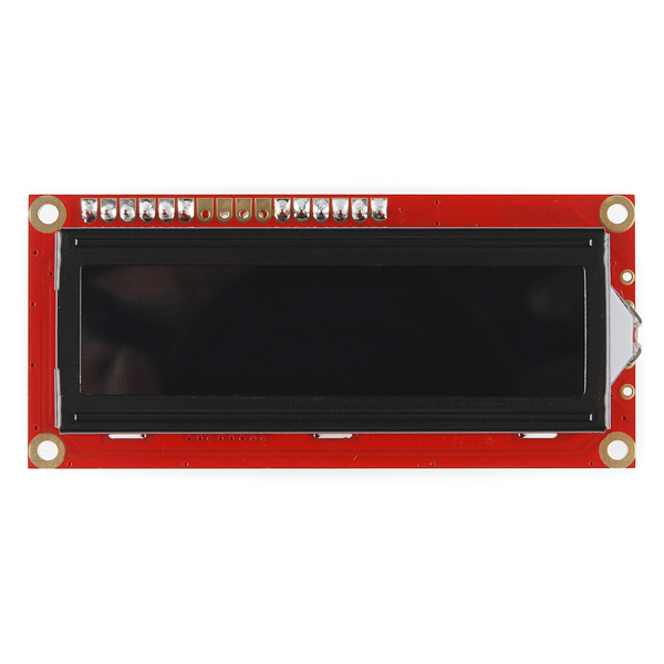 SparkFun Serial Enabled 16x2 LCD - Amber on Black 3.3V