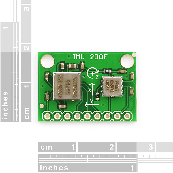 IMU Combo Board - 3 Degrees of Freedom - ADXL203/ADXRS613