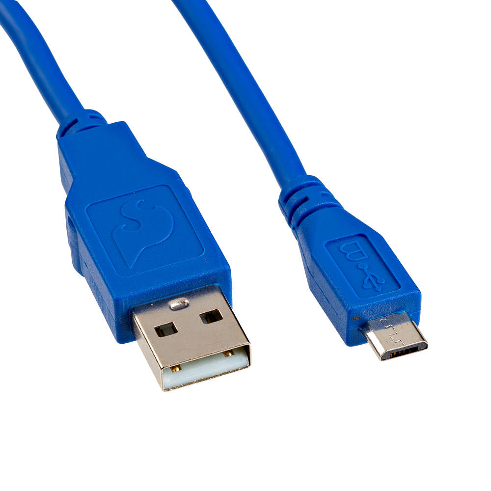 USB-A to Micro-B Cable - 1m, USB 2.0 (Flexible Silicone)