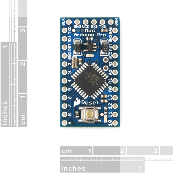 SparkFun Arduino PRO 328 5V/16MHz – Scheda Minimalista Senza Connettori, Per Progetti Integrati