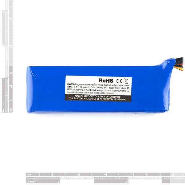 Polymer Lithium Ion Battery Pack - 2200mAh 7.4v