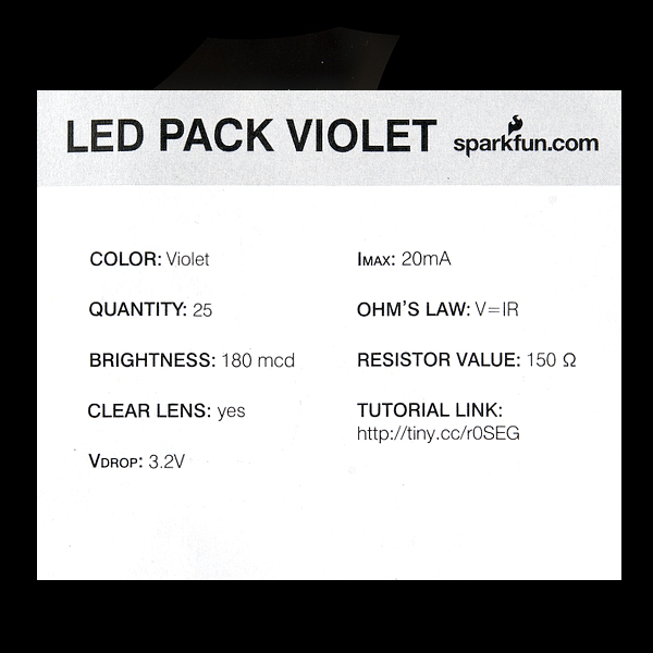 LED - Violet 5mm (25 pack)