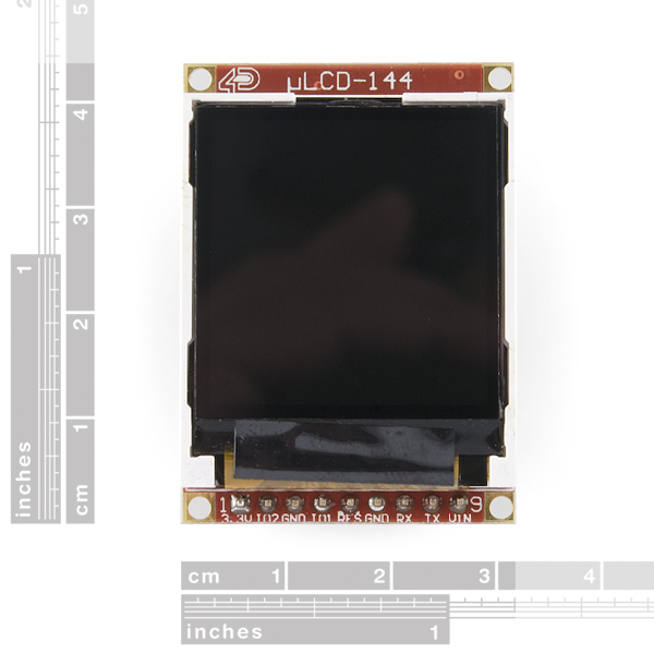 Serial Miniature LCD Module - 1.44" (uLCD-144GFX)