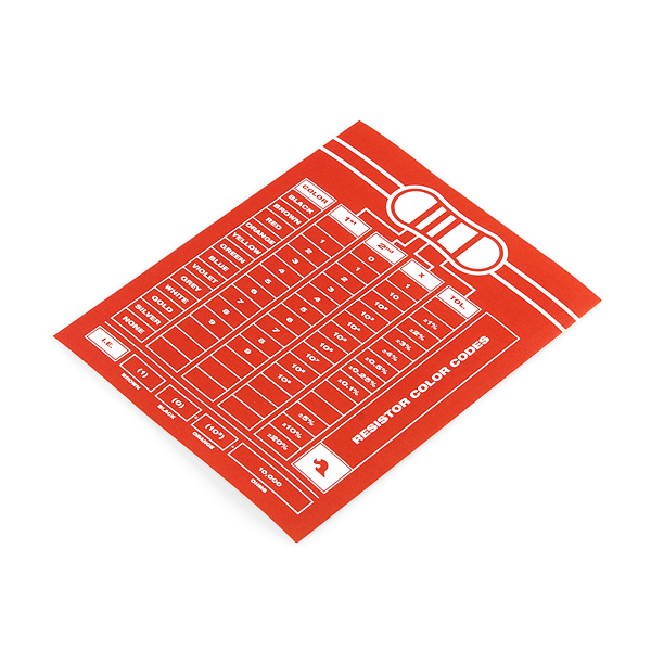 SparkFun Resistor Chart Sticker