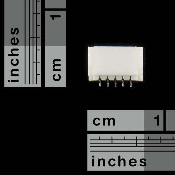 Connector 1.0mm Horizontal - 5 pin