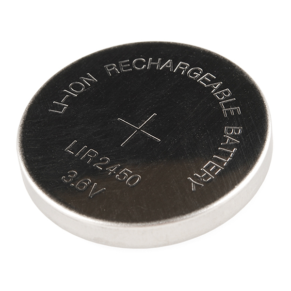 set of 5 Lithium coin cell CR2450, 3V / 620mAh - PEARL