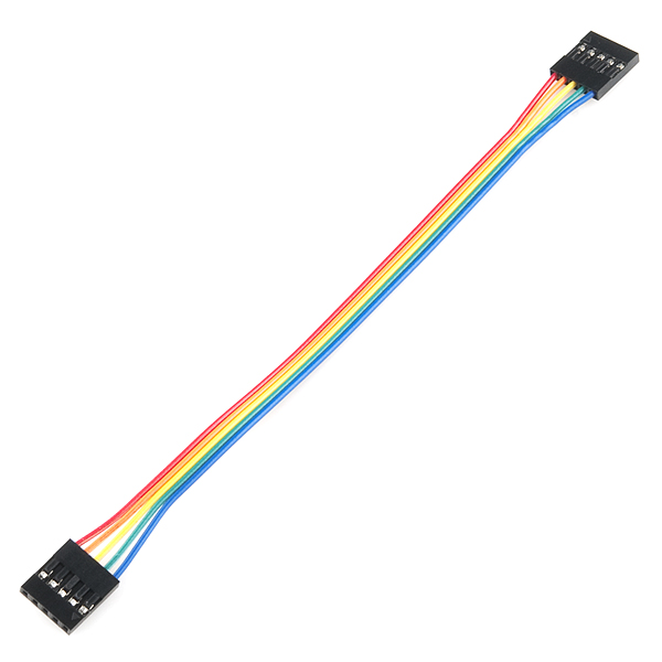 Jumper Wire - 0.1, 5-pin, 6 - PRT-10370 - SparkFun Electronics