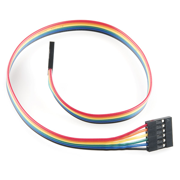 Jumper Wire - 0.1, 6-pin, 12 - PRT-10376 - SparkFun Electronics