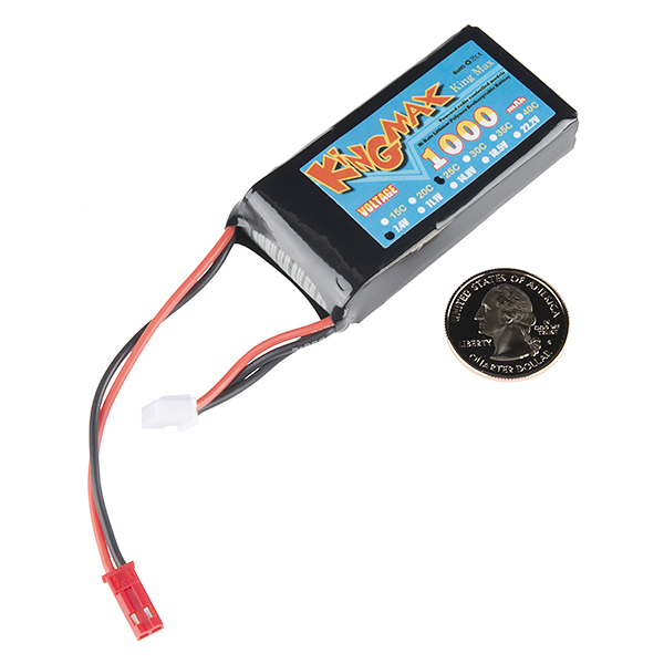 Polymer Lithium Ion Battery - 1000mAh 7.4v (Sale)