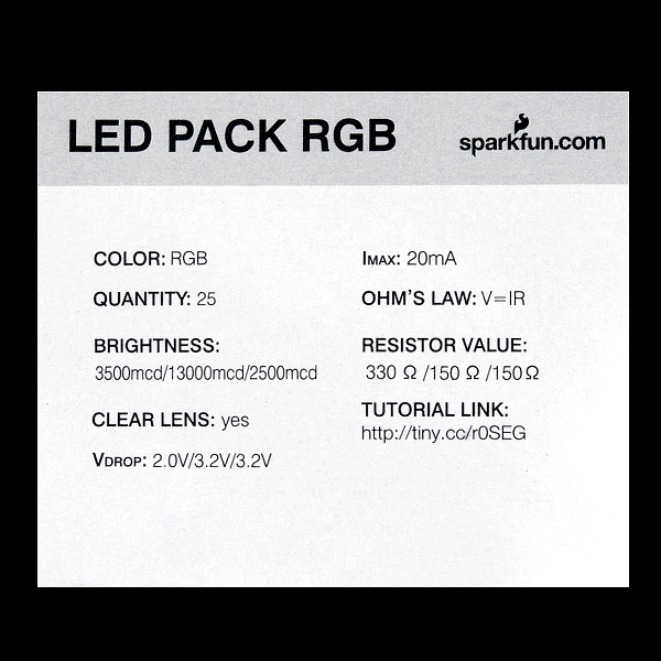 LED - RGB Clear Common Anode (25 pack)