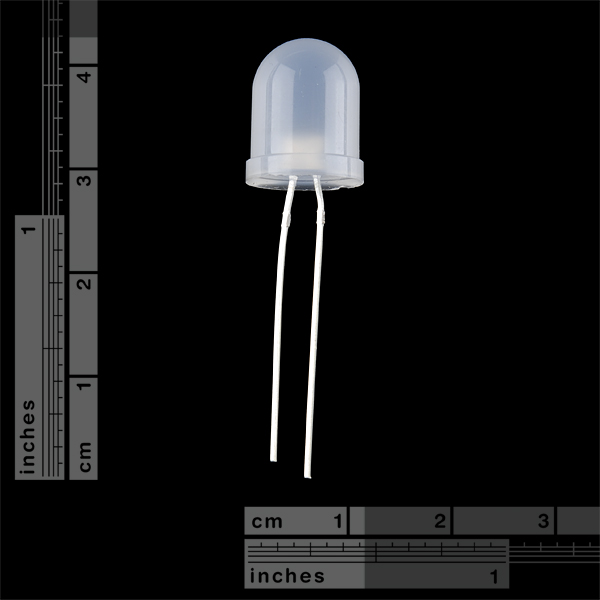 Diffused LED - White 10mm