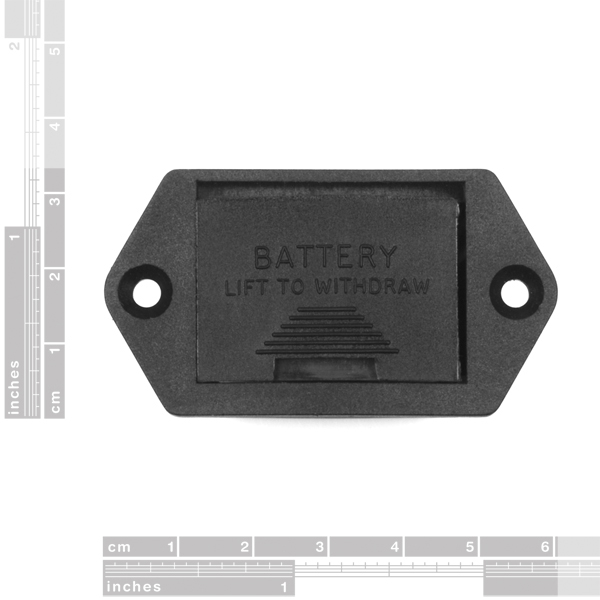Battery Holder - 9V Drawer (Panel Mount)