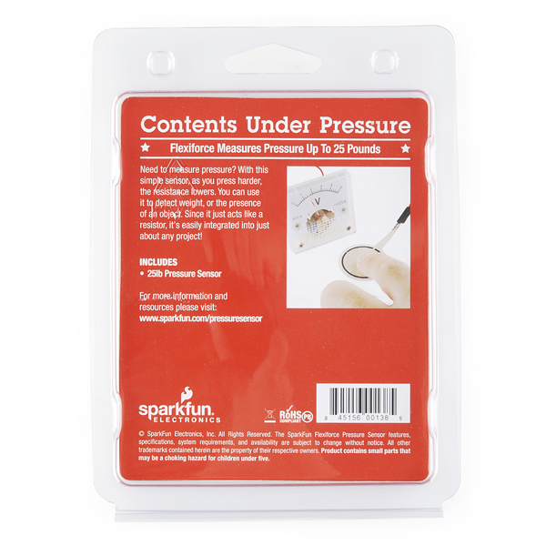 Flexiforce Pressure Sensor - 25lbs Retail